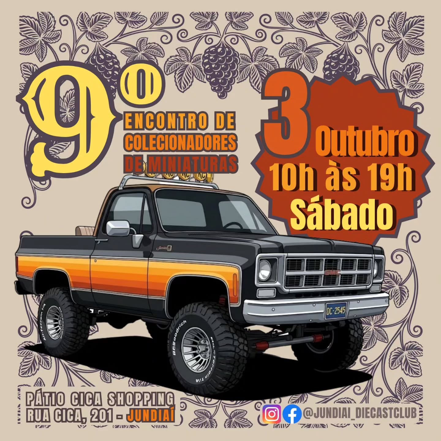 9º Encontro de Colecionadores — Jundiaí Diecast Club — Jundiaí, SP