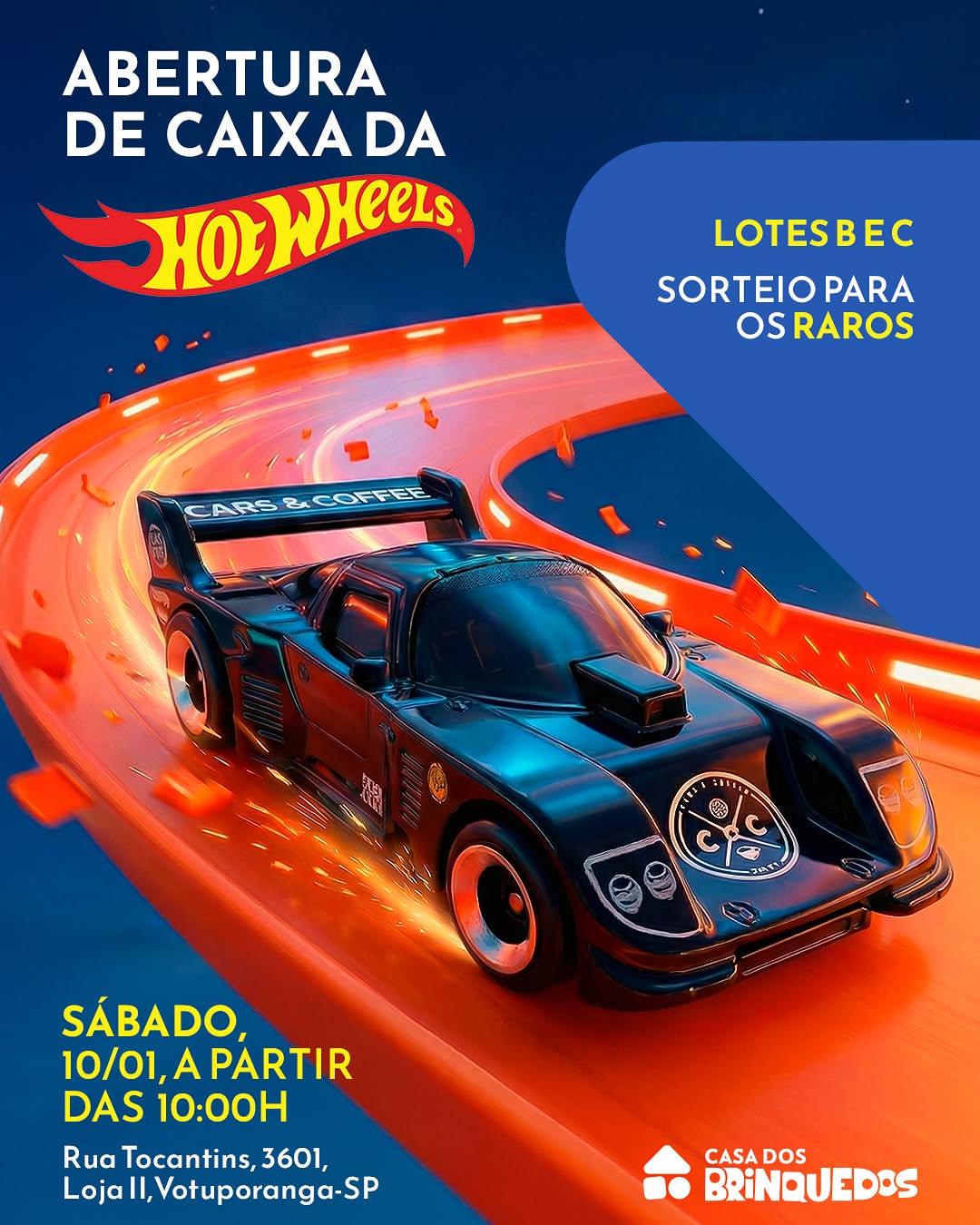 Abertura de Caixa Hot Wheels — Casa dos Brinquedos — Votuporanga, SP