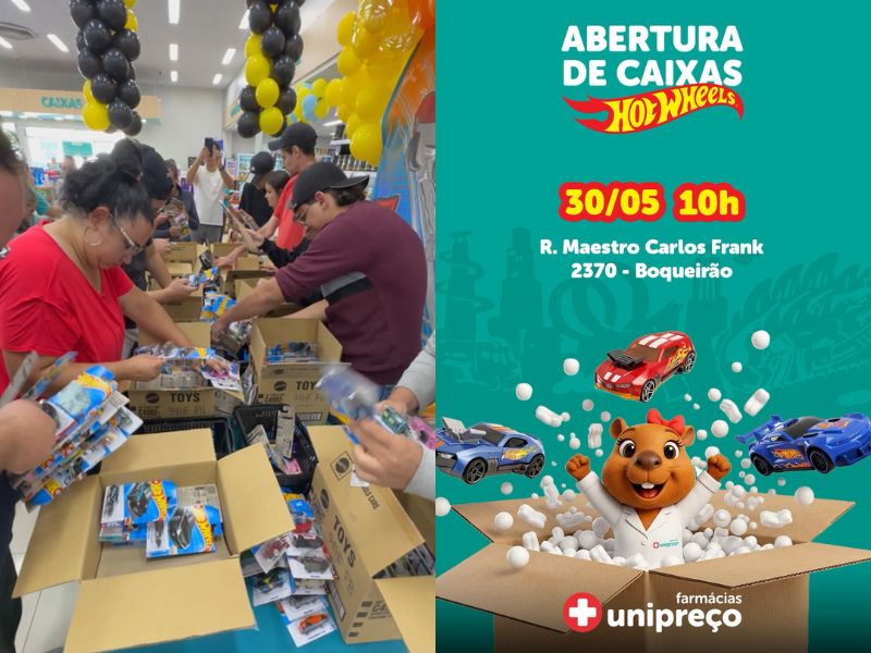Abertura de Caixas Hot Wheels — Unipreço Boqueirão — Curitiba, PR
