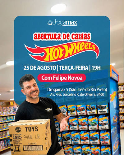 Abertura de Caixas Hot Wheels — Drogamax São José do Rio Preto — São José do Rio Preto, SP