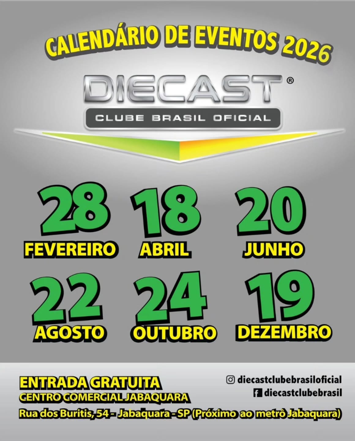 Encontro de Colecionadores Diecast Clube Brasil — Junho — São Paulo, SP